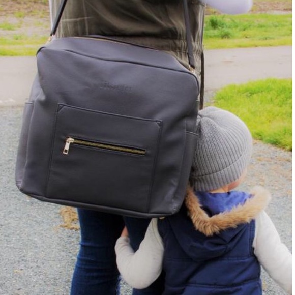 gray fox diaper bag